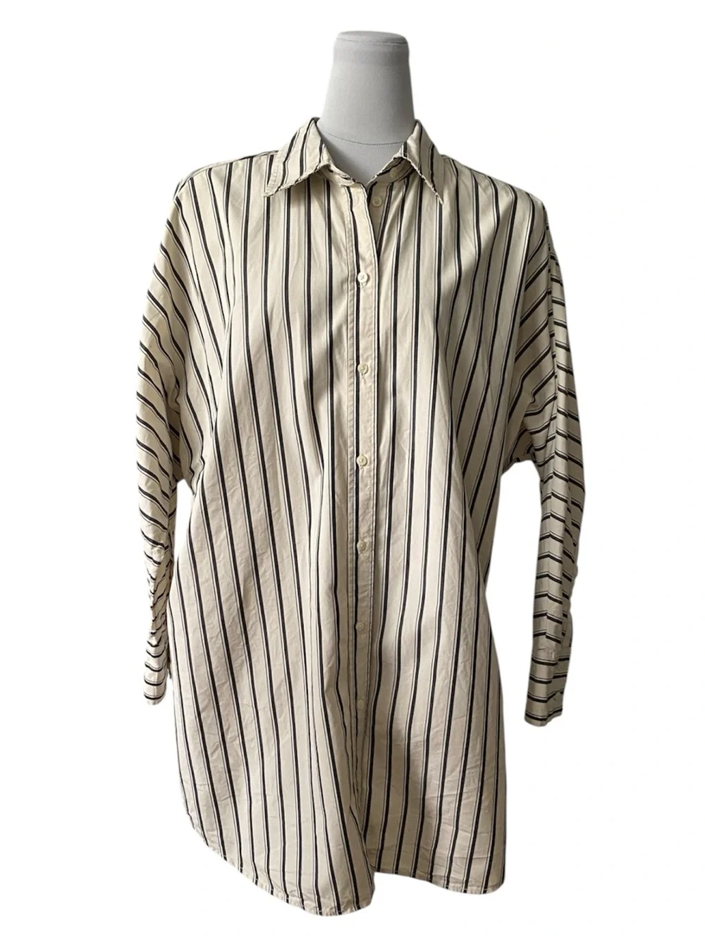 Beis X Gap Poplin Dolman Sleeve Big Shirt - Picture 7 of 16